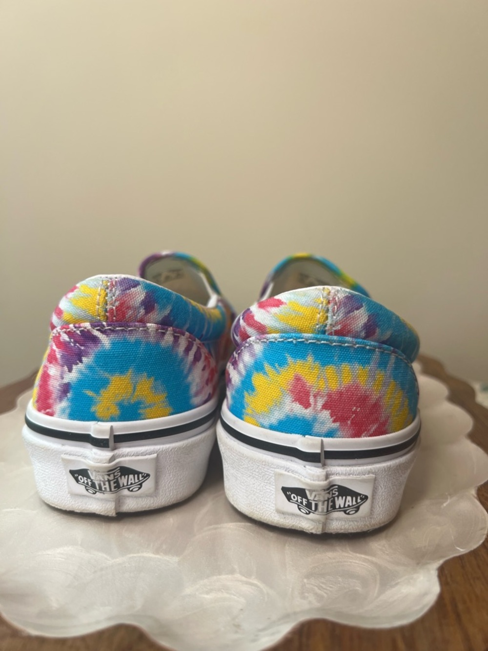 Vans Classic Slip-On Shoes – Tie-Dye Spiral – Women’s 5 / Men’s 3.5 - Picture 4 of 11